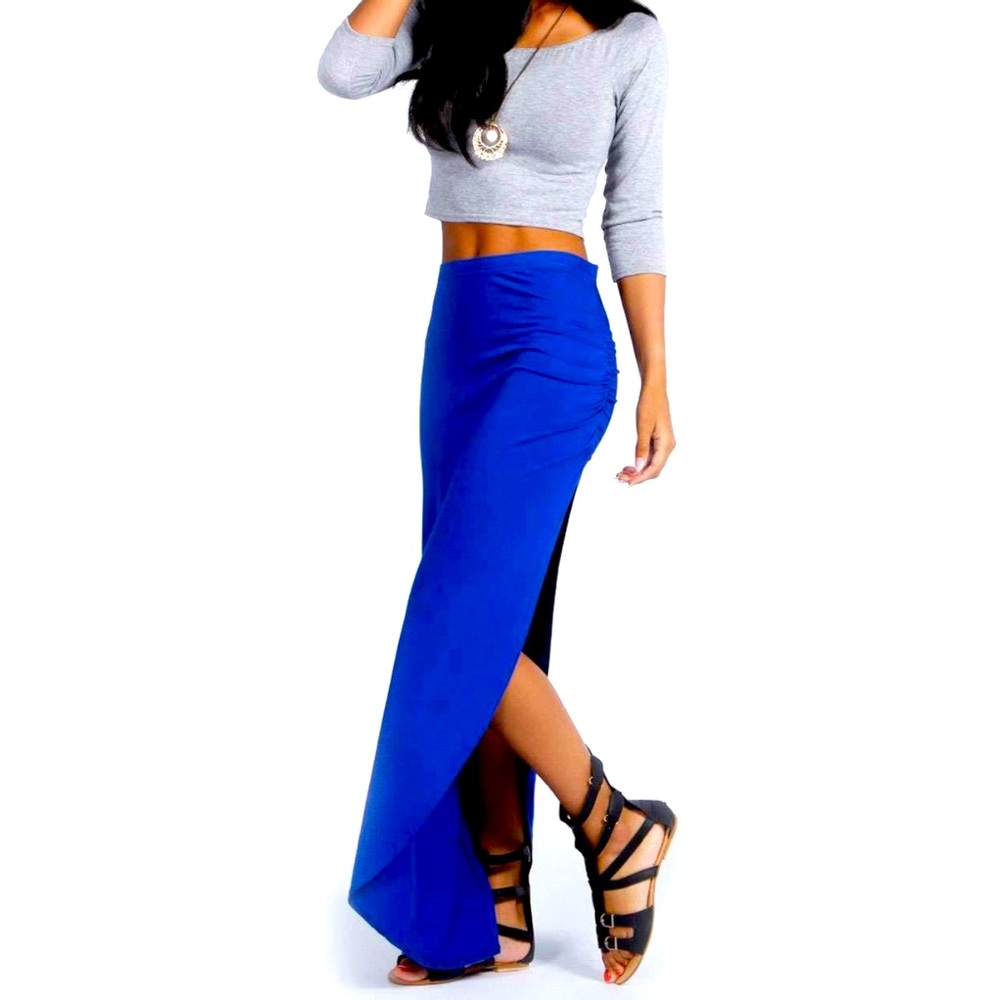 💙🎉NEW PETITE MICHELLE VISCOSE MAXI SKIRT!!